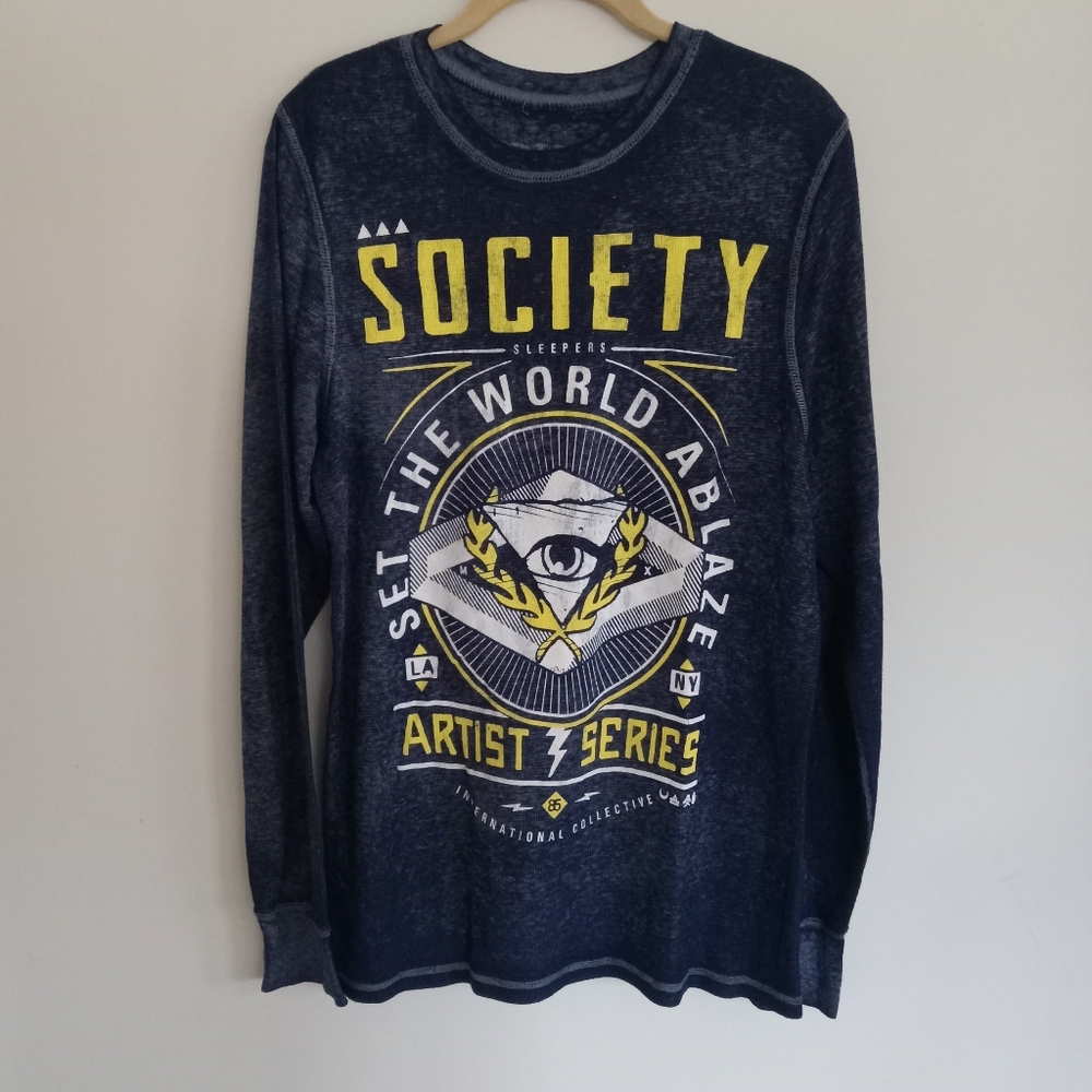 SOCIETY GRAPHIC THERMAL LONG SLEEVE SIZE LARGE